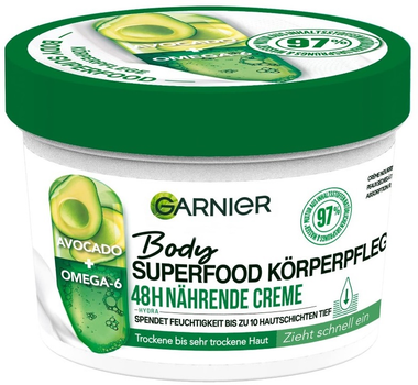 Крем для тіла Garnier Body Superfood Avocado & Omega 6 48h Nourishing 380 мл (3600542470360)