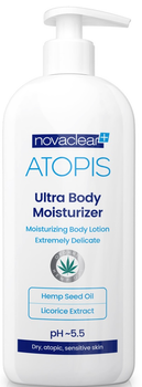 Lotion do ciała Novamed NovaClear Atopis Ultra Body Moisturizer nawilżający 500 ml (5906395837137)