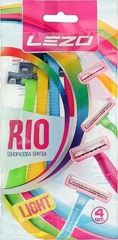 Одноразовый бритвенный станок "Рио", 4 шт - Lezo Rio 4шт (921178-54221)