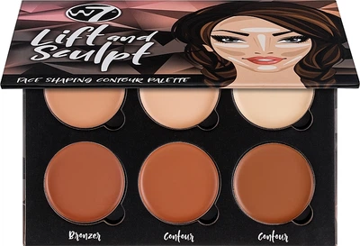 Палетка для контурингу обличчя W7 Lift & Sculpt Face Shaping 21 г