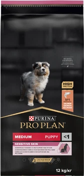 Сухий корм для цуценят Purina Pro Plan Medium Puppy Sensitive з лососем 12 кг (7613035120389)