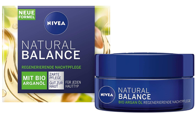 Krem do twarzy nawilżający Nivea Natural Balance na noc 50 ml (4005900701015)