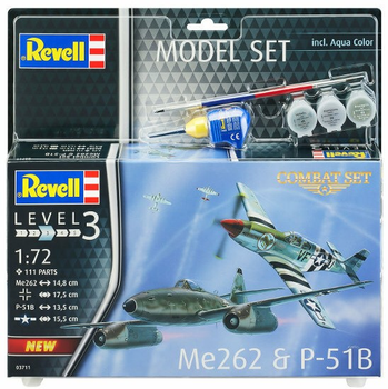Збірна модель Revell ME262 + P51B масштаб 1:72 (4009803637112)