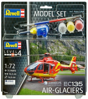 Збірна модель Revell EC 135 Air Glaciers масштаб 1:72 (4009803649863)