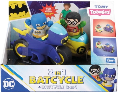 Zestaw figurek Tomy Toomies 2 w 1 Batcycle (5011666732605)