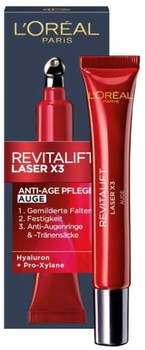 Krem do skóry wokół oczu L'Oreal Paris Revitalift Laser X3 15 ml (3600523436064)