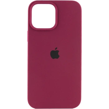 Чохол силіконовий Full Silicone Case for iPhone 15 Pro Max Maroon (з закритим низом)
