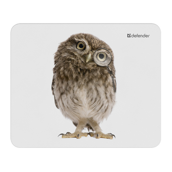 Коврик для мышки Defender 50803 Wild Animals 22x18 см Сова с очками