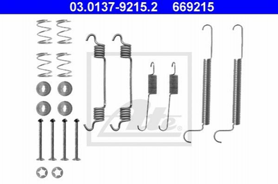 Комплектующие колодок ATE 03013792152 Opel Zafira, Astra, Combo, Vectra