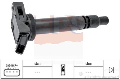 Катушка зажигания EPS 1.970.537 Toyota Land Cruiser, Auris, Camry, Corolla, Rav-4, Yaris, Verso; Lexus ES, LX, IS, GS, LS, GX, RX 9091902256, 9091902250, 9091902257