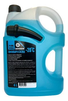 Омыватель стекла зимний Pure Vida 4 л -20°С канистра с лейкой