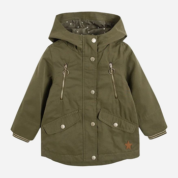 Kurtka parka dziecięca dla dziewczynki jesienna Cool Club COG2410188 98 cm Khaki (5903977140654)