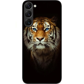 Силиконовый чехол SMTT для Samsung Galaxy S22 с картинкой Тигр