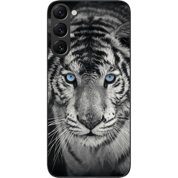 Чехол силиконовый SMTT для Samsung Galaxy S22 с картинкой Белый тигр