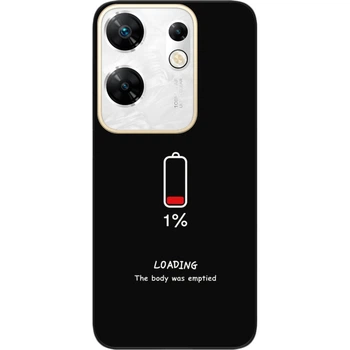 Силиконовый чехол SMTT для Infinix Zero 30 4G с картинкой Зарядка