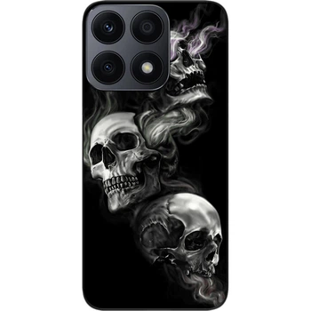Чехол силиконовый SMTT для Honor X8a с картинкой Три черепа