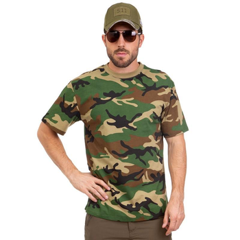 Тактическая футболка SP-Sport TY-0357 XL камуфляж Woodland