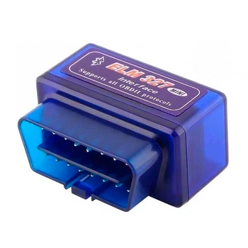 Автомобильный диагностический сканер беспроводной (Bluetooth) Mini OBD2 ELM327 адаптер (v2.1) Без бренда