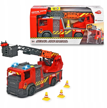 Пожарная машина Dickie Toys SOS Scania со светом и звуком (4006333073380)