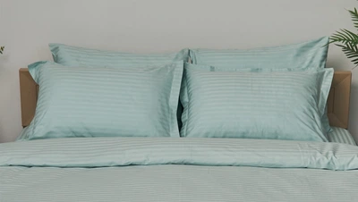 Набор наволочек Moon&Star Satin Stripe Stripe Mint 50х50 2 шт (MS-840000416)