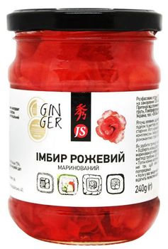 Імбир маринований рожевий JS 240 г (4901177022009)