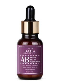 Пілінг із гліколевою кислотою 30% та саліциловою кислотою 2% Cos De Baha Aha Bha Ab Serum (AB) 30 мл