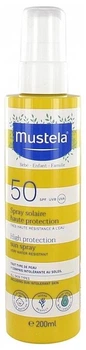 Сонцезахисний спрей для обличчя й тіла Mustela Bebe High Protection Sun Spray SPF 50, 200мл (3504105036751)