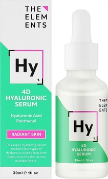 4D сыворотка для лица The Elements 4D Hyaluronic Serum Гиалуроновая 30 мл (5060486267156)