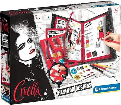 Zestaw kreatywny Clementoni Disney Cruella Fashion Book (8005125186723)