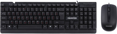 Клавіатура+миша Maxxter KMS-CM-01-UA Black USB