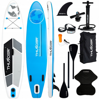 Надувна SUP дошка THUNDER Planet 320 см із веслом Blue