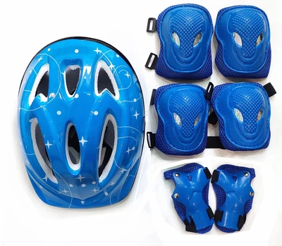 Комплект шолом та захист Sports Helmet Синій 3-7 років (387546395343)