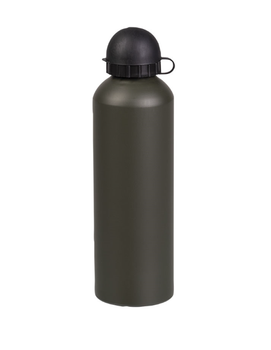 Фляга - бутылка тактическая Mil-Tec Алюминиевая 750мл Масло FLASCHE ALU OLIV 750ML (14535020-750)