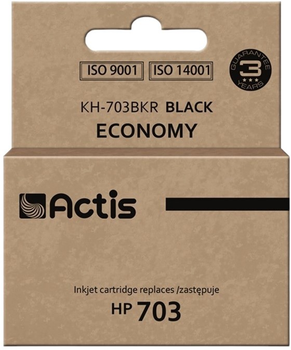 Wkład atramentowy Actis do HP 703 CD887AE Standard Black (KH-703BKR)