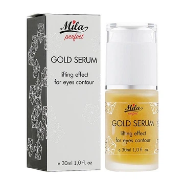 Mila Perfect Gold Serum Liifting Effect For Eyes Contour Лифтинг-сыворотка для лица и контура глаз 30мл