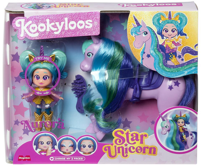 Zestaw figurek Magic Box KookyLoos Star Unicorn z akcesoriami (8431618032862)
