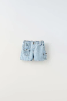 Джинсові шорти Zara пд9870 блакитні 152