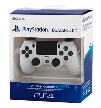 Беспроводной геймпад для консоли PS4 Dualshock 4 Version 2 Snowy White белый джойстик многофункциональный