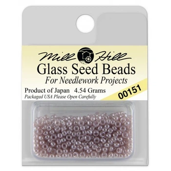 Бісер для вишивки Mill Hill Glass Seed Beads попелясто-ліловий (00151)