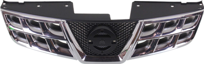 Решетка радиатора AVTM Nissan Rogue 11-14 черная с хромом Ниссан Рог АМ0052144