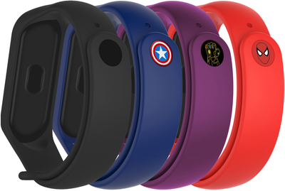 Комплект ремінців ArmorStandart для Xiaomi Mi Smart Band 7/6/5 4 шт Superhero Edition 2 (ARM77060)