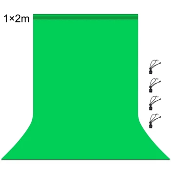 Фон студійний тканинний Puluz PU5209G green Chroma Key 1х2м