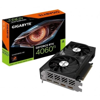 Видеокарта GF RTX 4060 Ti 8GB GDDR6 Windforce Gigabyte (GV-N406TWF2-8GD)