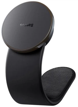 Автотримач для телефона магнітний Baseus C02 Pro Series Magnetic Wireless Charging Car Mount Cluster Black (C40156000111-00)