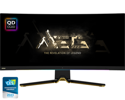 Монитор 34" MSI MEG 342C QD OLED безрамочный/изогнутый экран Черный