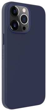 Etui plecki Evelatus Genuine Leather Case MagSafe do Apple iPhone 14 Pro Blue (4752192060510)