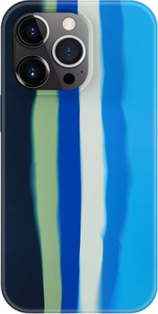 Etui plecki Evelatus Silicone case Multi-Colored do Apple iPhone 14 Pro Max Blue (4752192063368)