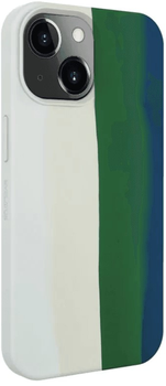 Панель Evelatus Silicone case Multi-Colored для Apple iPhone 14 Green (4752192063313)