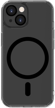 Etui plecki Evelatus Clear Case with MagSafe and Camera Protection do Apple iPhone 15 Black (4752192067472)