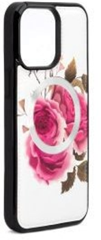 Etui plecki Evelatus Leather Case Zipper Design Flower do Apple iPhone 15 Pro Max White (4752192074401)